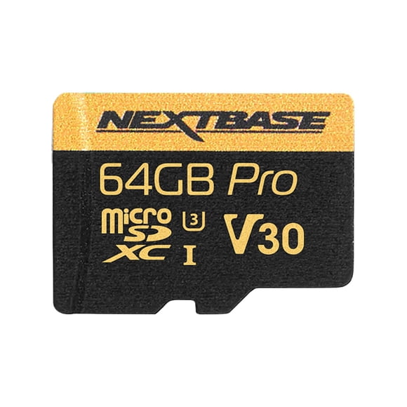 Tarjeta de memoria Nextbase 64GB U3 Micro SD con adaptador