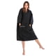 thumbnail image 2 of Poncho De Playa De Manga Larga Super Cozy Quick Toalla De Playa Surf Swim Negro, 2 of 5