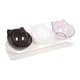 thumbnail image 2 of Cuencos Elevados Para Gatos, Cuenco Duradero Para Comida Y Agua Para Gatos De Interior, Cachorro, Negro, Blanco Y Transparente, 2 of 3