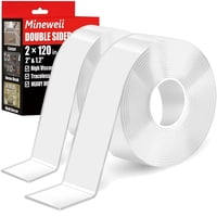 Cinta Nano Mineweii De Doble Cara, Resistente, 1,2 Y 5 Cm X 6 M