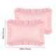 thumbnail image 2 of Funda de almohada REGALWOVEN Queen (20"x30") con cierre de sobre, juego de 2 fundas de almohada con volantes, rosa, 2 of 6