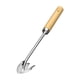thumbnail image 1 of Extractor De Malas Hierbas De Acero Inoxidable, Extractor De Malas Hierbas Manual Para Patio, Bonsái, Mango De Madera Para El Hogar, 3 Dientes, 1 of 3
