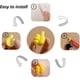 thumbnail image 5 of 16 ganchos de silicona para pulgar, multifunción, autoadhesivos, para decoración de pared, soportes de silicona para cepillos de dientes, clips para cables, llaves, sombreros, brochas de maquillaje, a, 5 of 7
