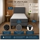 thumbnail image 2 of Cama de 1 Plaza Completa Evo con Colchón 21 cm y Respaldo Gris, 2 of 3