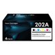 thumbnail image 1 of Cartuchos de tóner PRINKUS 202A – Pack de 4 de alto rendimiento, 1 of 6