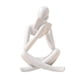 thumbnail image 3 of Estatuilla Estatuilla Humana Figuras Pensador Estatua Para Estante De Escritorio Sala De Estar 8cmx6cmx12cm Blanco, 3 of 5