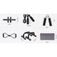 thumbnail image 3 of Set Deportivo 7 En 1 Rodillo Rueda Abdominal Cuerda Norplat Color Negro, 3 of 3