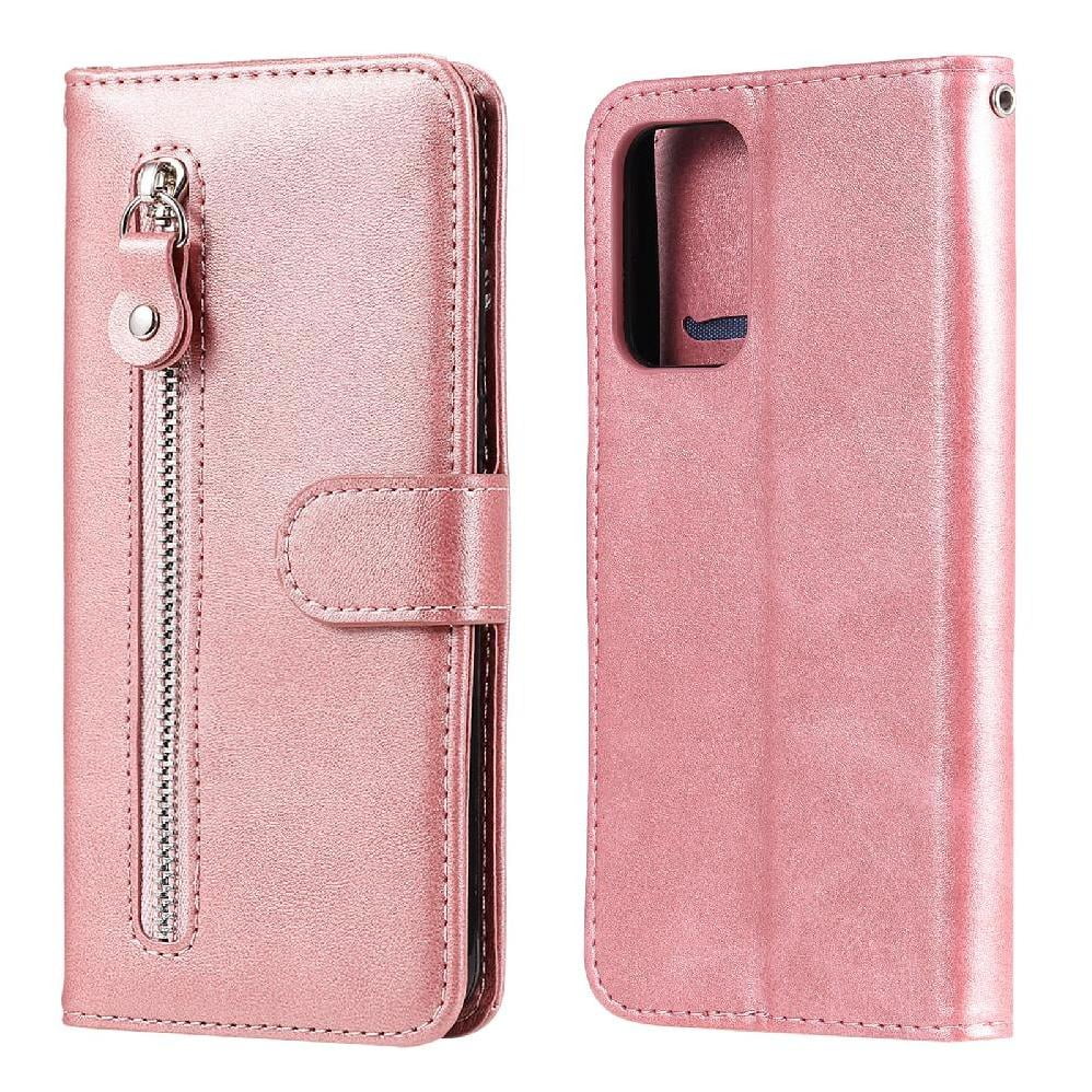 Gangxun - Funda Con Cremallera Para Samsung Galaxy A72 5g, Carcasa Cartera De Cuero Pu Con Soporte Y Tarjetero
