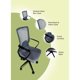 thumbnail image 5 of Silla Escritorio Morrison Gris / Negro, 5 of 5
