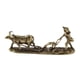 thumbnail image 3 of Figura De Arado De Vaca De Latón, Escultura De Vaca En Miniatura Para Sala De Estar, Estante De Oficina, 3 of 5