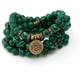 thumbnail image 1 of Pulsera de hilo de cuentas Mala, 108 cuentas de oración budista, yoga, meditación, cuentas de malaquita verde, collar para mujeres y hombres, 1 of 7