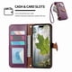 thumbnail image 3 of Funda tipo cartera FOXDOCK para Samsung Galaxy S26 Pro con ranuras para tarjetas, soporte y cremallera - Pulsera larga Púrpura, 3 of 6