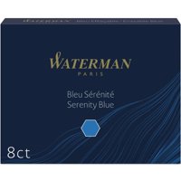 Cartucho De Tinta Para Pluma Estandar Waterman Azul X8