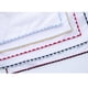 thumbnail image 3 of Juego de 3 pañuelos de bolsillo de algodón blanco para hombre con borde de color (10 colores), 3 of 7