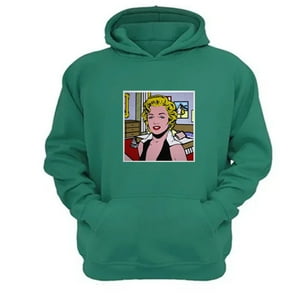 Genérico - Polerón Canguro Marilyn Verde Aguamarina Talla Xs Unisex