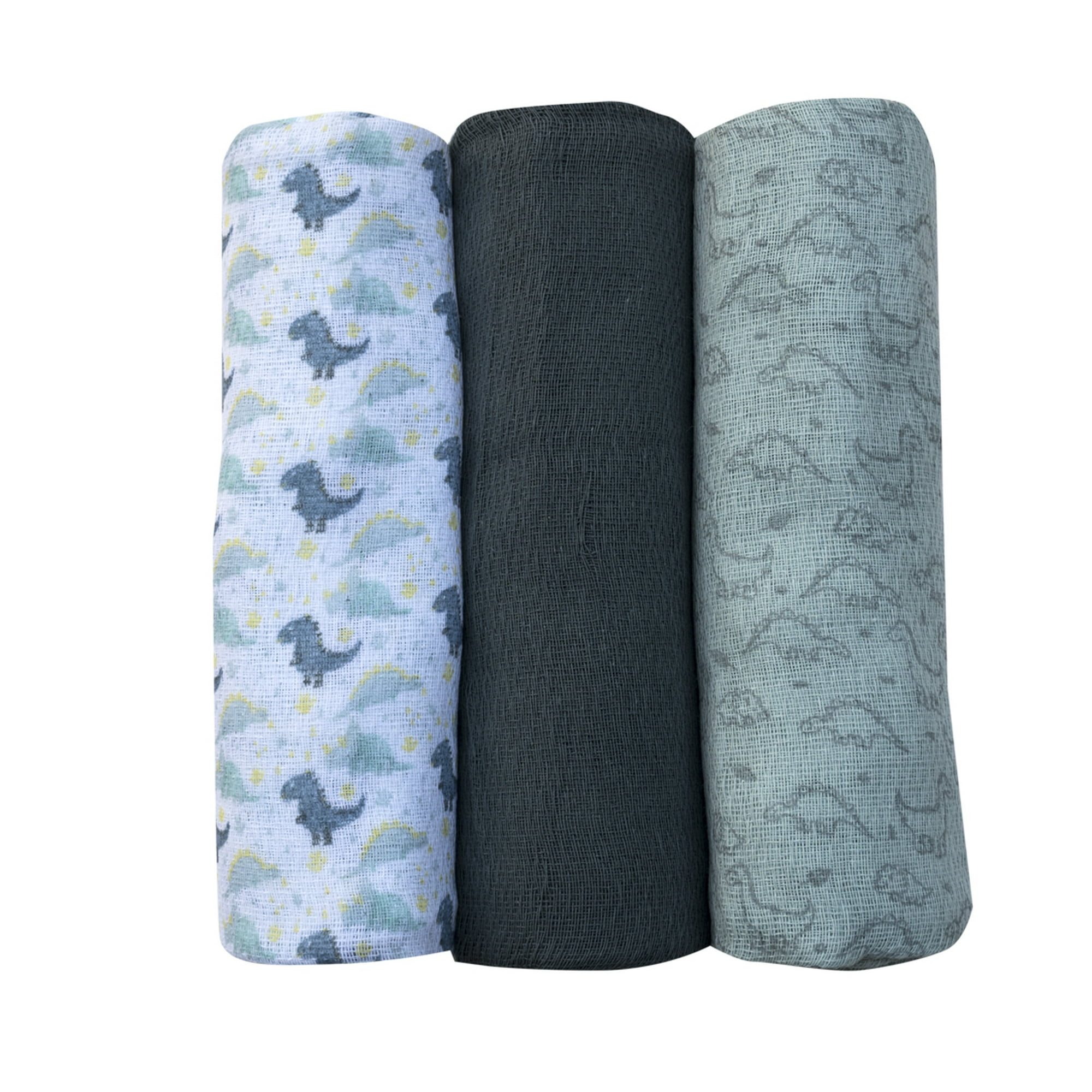 Pumucki - Set De 3 Pañales De Algodón Estampado