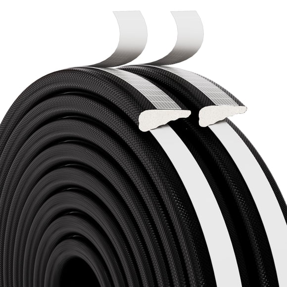 Burlete Vannesse para puertas y ventanas con forma de cuña, 5 m, color negro