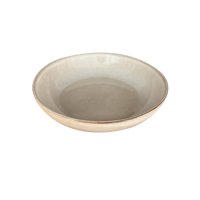 Mova - Set 6 Bowl Redondo Ceramica 21.8X5 Cm Beige Linea Oslo - ( Tipo Gres )