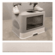 thumbnail image 4 of Arenero Cerrado Para Gatos Belug Baño Sanitario Con Base Movil Color Gris, 4 of 5