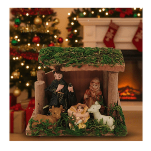 Genérico - Pesebre Navideño 12X9X5 Cm Decoración Navidad 2025