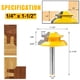 thumbnail image 3 of Juego de brocas Lock Miter para fresadora Newdeli, 45 grados, 3 piezas, vástago de 1/4 pulgadas, 3 of 7