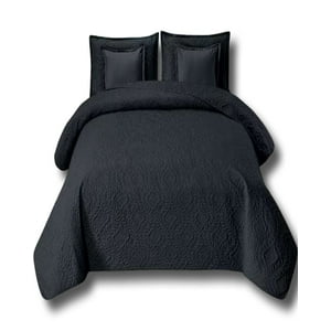 Alonso - Cobertor 9 Piezas 2 Plazas Quilt Mas Sabanas Mas Cortina De Tela