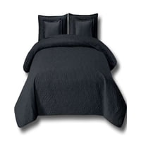 Alonso - Cobertor 9 Piezas 2 Plazas Quilt Mas Sabanas Mas Cortina De Tela