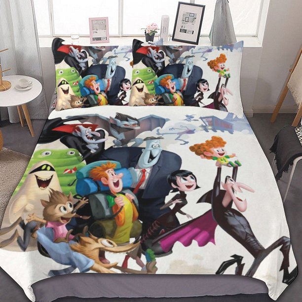 Hotel Transylvania Art 3 Pieces Bedding Sets Soft Comforter Sets Decor Bedroom Gifts