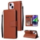 thumbnail image 1 of Funda Cartera para iPhone 14 Plus con Tarjetero, Soporte y Cordón - Protección Marrón, 1 of 5