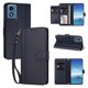 thumbnail image 2 of Funda Cartera Trébol para Motorola Moto G Play 2024 4G con Ranuras Tarjetas y Carga Inalámbrica Azul oscuro, 2 of 6