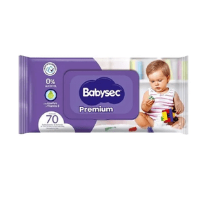 Pack X 6 Paquetes De Toallitas Húmedas Babysec Premium De 70 Un