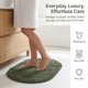 thumbnail image 5 of REGALWOVEN Alfombra de Baño Ovalada de Felpa, Suave Antideslizante Lavable Absorbente, Alfombra de Secado Rápido con Respaldo de Goma para Piso de Ducha Verde 16" x 24", 5 of 7