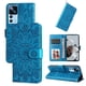 thumbnail image 1 of Funda tipo cartera FOXDOCK para Xiaomi 12T Pro , diseño girasol en relieve, cuero PU, cierre magnético, soporte y tarjetero, 1 of 5