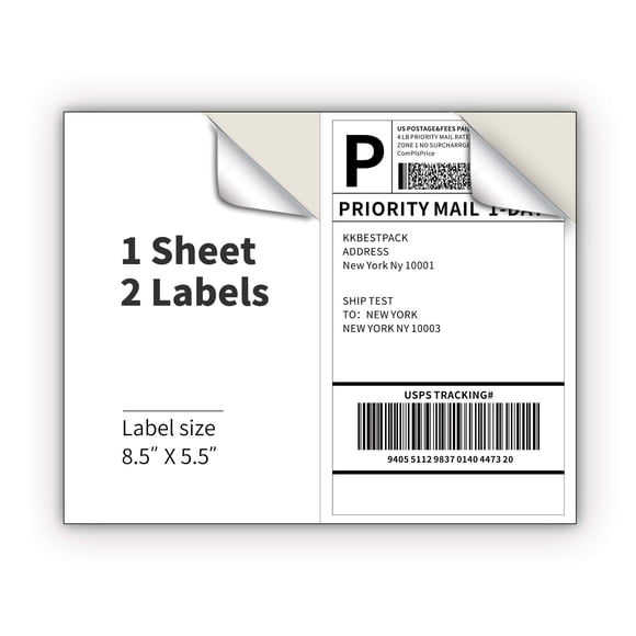 Etiquetas de envío KKBESTPACK KK2LP para impresora láser/inyección de tinta