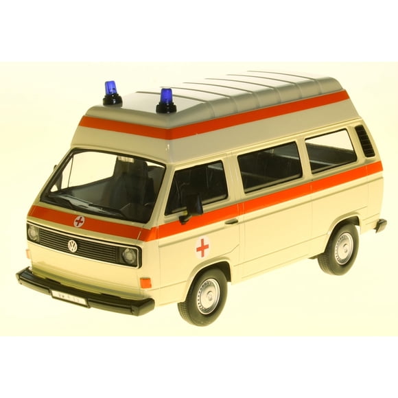 Coche a escala Motormax Volkswagen T3 Ambulancia de Emergencia 1/24