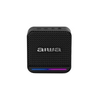 Aiwa - Parlante Bluetooth Portátil Función Tws 7W Con Radio Fm Awq3 Negro
