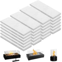 Xusx111 - Wick De Lana De Cerámica De 48Pcs Para El Pozo De Fuego De La Mesa, El Núcleo De Combustible De Esponja De La Estufa De La Mesa Para El Alcohol De Frotamiento Del Bioetanol, Adecuado Para La