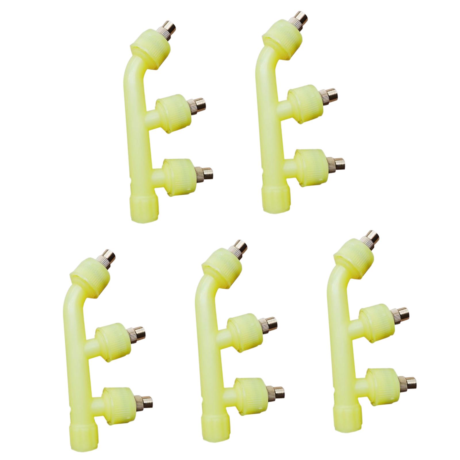 Magideal - Boquilla Ajustable De 5 Uds., Boquilla De Atomización Agrícola, Accesorios De Boquilla De Pulverizador De Latón Multiusos Para Refrigeración De Techo, 3 Agujeros