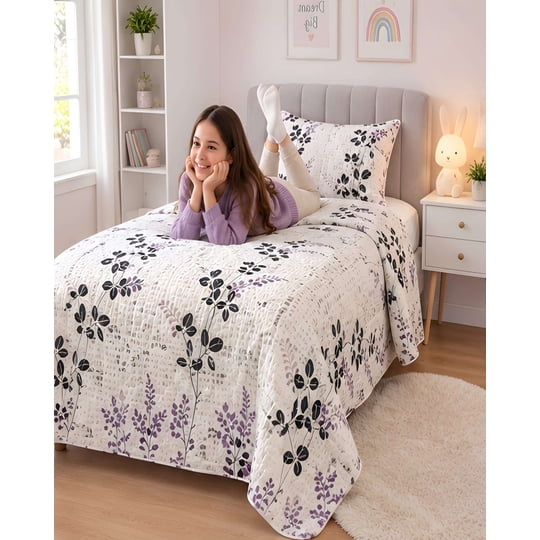 Mylhogar - Quilt 1.5 Plazas 180x230 Cm + Funda De Almohada