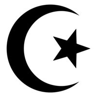 Rienda Libre Graphics - Decomural Islamic Crescent Moon Star Islam Ws-42962