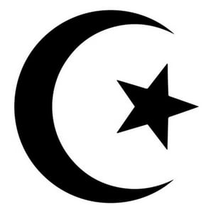 Rienda Libre Graphics - Decomural Islamic Crescent Moon Star Islam Ws-42962