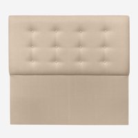 Espacio Hogar - Respaldo Botone Premium King Lino Beige