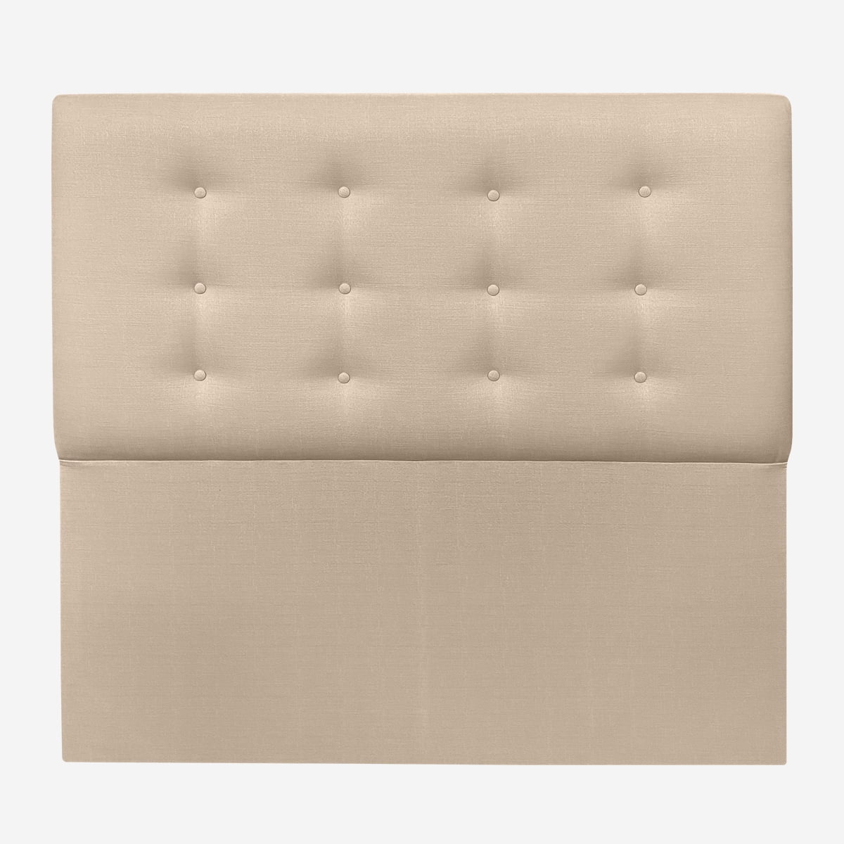 Espacio Hogar - Respaldo Botone Premium Super King Lino Beige