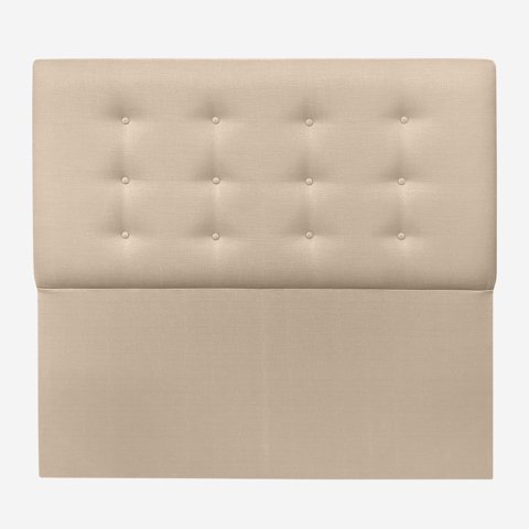 Espacio Hogar - Respaldo Botone Premium King Lino Beige