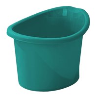 Magideal - Cubo De Ducha Para Bebé, Cubo De Bañera Para Bebé, Asiento De Baño, Base Antideslizante, Cubo De Baño Para Bebés De 0 A 7 Años Verde Oscuro
