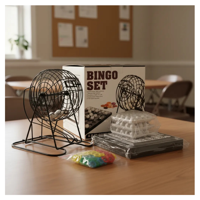 Genérico - Bingo Completo Incluye Tombola Fichas Pelotas Juego /2020