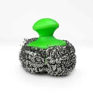 All Clean - Pack X 4 Fregadora De Acero Inox C Mango