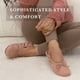 thumbnail image 3 of Zapatillas isotoner Satin Ballerina con suela de cinta, gamuza, color negro, 3 of 8