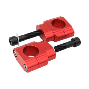 Ioensy - Abrazadera De Manillar De 28 Mm Para Motocicleta, Motocross, Motocross, Color Rojo