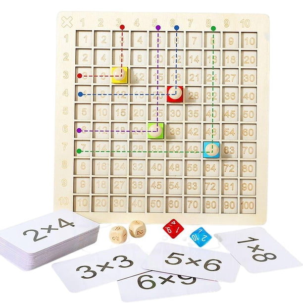 Mesa De Madera, Juguete De Matemáticas, Material Didáctico Aritmético, Juguetes De Aprendizaje Para Multiplicación De Niños Pequeños